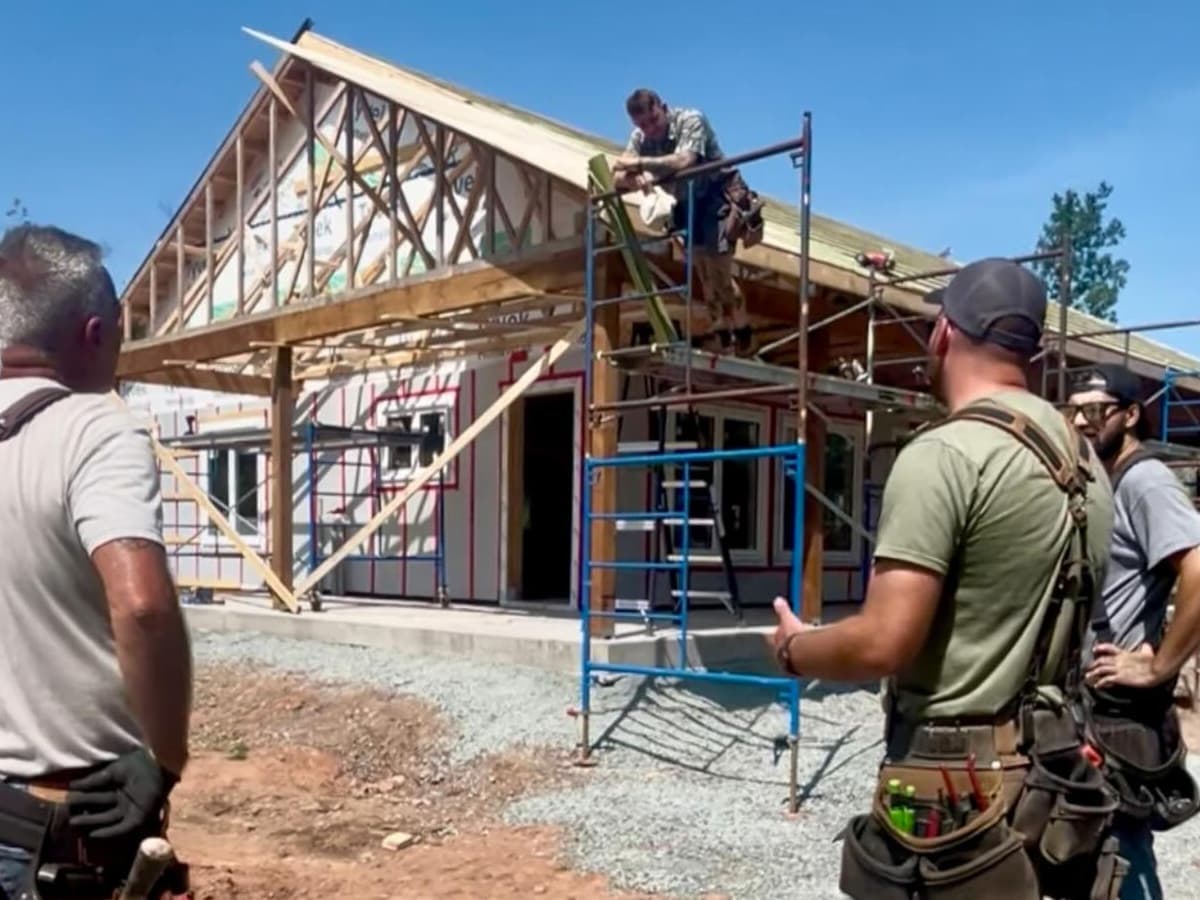 Son of a Builder crew working on a project in Truro Nova Scotia